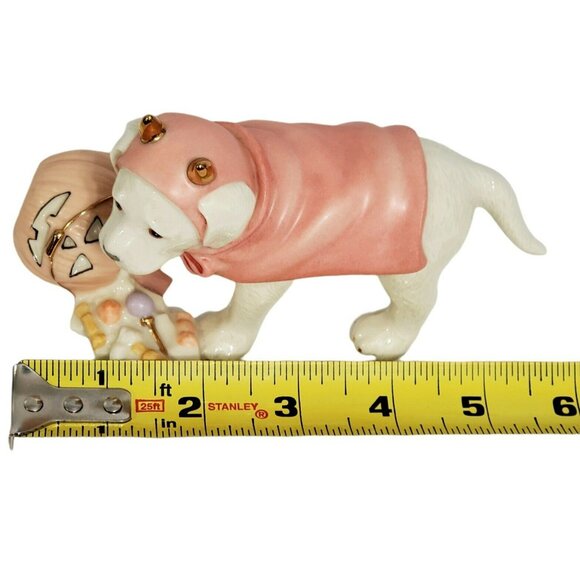 Lenox Puppy Sweet Little Devil Labrador Halloween Dog Pumpkin 24k Gold Accents - Picture 12 of 12